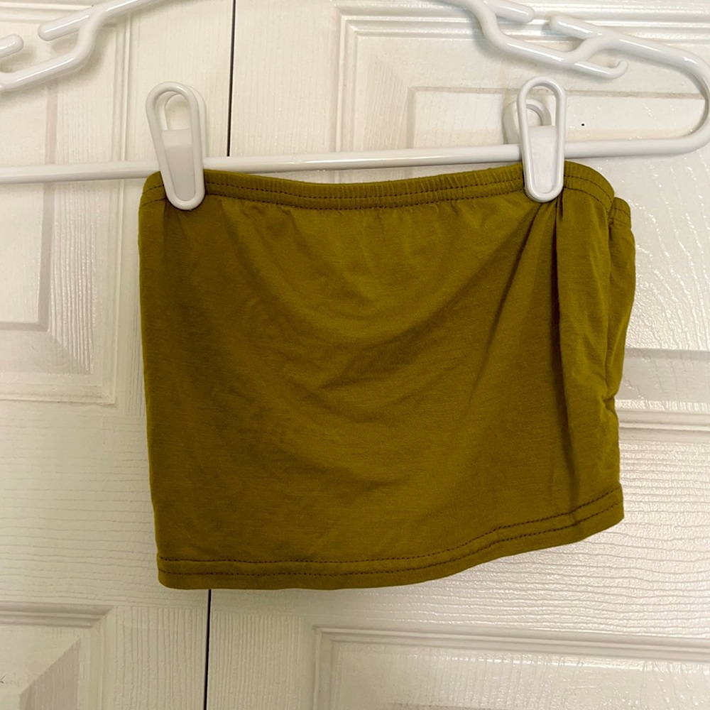 Olive Green Tube Top